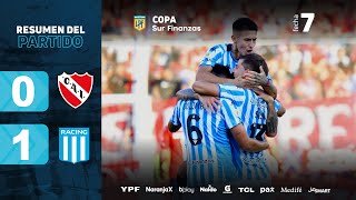 INDEPENDIENTE 0  1 RACING I Resumen del partido I CopaSurFinanzas 2024 [upl. by Etnaud]