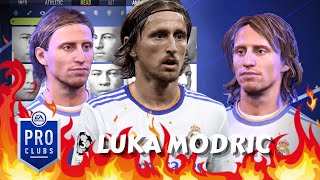 FIFA 22 Luka Modric Pro Clubs Creation [upl. by Sukramaj285]