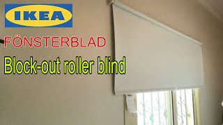 Ikea FÖNSTERBLAD Blockout roller blind installation [upl. by Hwu]