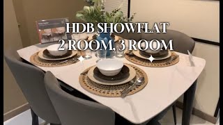 Visit to Singapore HDB Showflat Part 1 l 2 Room Flexi 3 Room HDB [upl. by Kev]