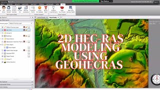 2D HEC RAS Modeling Using GeoHECRAS  PART 1 [upl. by Enelak]