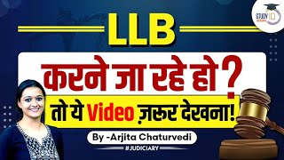 How to Pursue LLB LLB Course Details  LLB Admission 2023  StudyIQ Judiciary [upl. by Jahdal163]