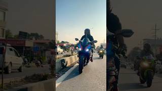 BMW S1000RR Vs Kawasaki Zx10R  Ye kya kr rha hai 🫣 zx10r bmws1000rr shorts [upl. by Broeder]