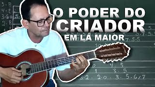 INTRODUÇÃO DA MUSICA O PODER DO CRIADOR EM LÁ MAIOR NA VIOLA [upl. by Rambow]