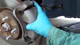 2012 Honda CRV LX Rear Brakepad replacement [upl. by Lertnek]