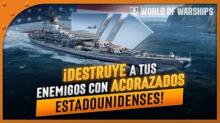 ¡5 TRUCOS para DOMINAR CUALQUIER BATALLA con LOS ACORAZADOS ESTADOUNIDENSES en WORLD OF WARSHIPS [upl. by Linzer696]