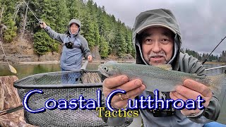 Coastal Cutthroat Fishing Tactics  How To  Downrigging Trolling Dropper Rigs Kokanee Trout gear [upl. by Nosnarb919]