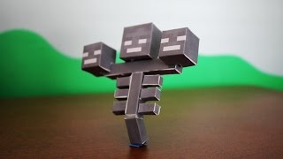 How to make the Minecraft Paper Wither [upl. by Normie]