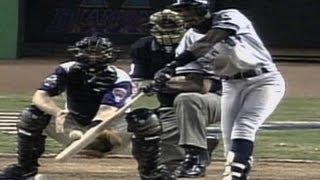 2001 WS Gm7 Sorianos homer gives Yanks late lead [upl. by Moina]