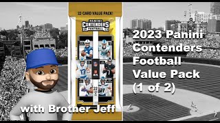 2023 Panini Contenders Football 🏈 Value Pack 🔥🗑️ Retail Parallels 1st with Jeff [upl. by Netsuj]