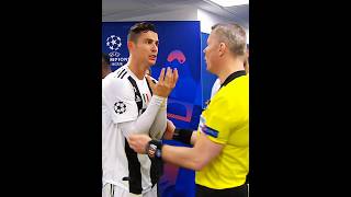 Players vs Referees  Ronaldo 🥶 [upl. by Ahsiakal]