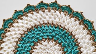 How to make easy crochet placemat pattern for beginners  simple stitch placemats knitting pattern [upl. by Ednalrym474]