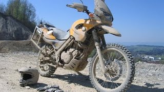 Enduro Offroad Test and Review BMW F650 GS Dakar Yamaha XT250 MZ 125 SX [upl. by Brinson]