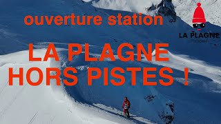 ski hors pistes ouverture la Plagne conditions exceptionnelles pour la saison 2324 [upl. by Jock413]