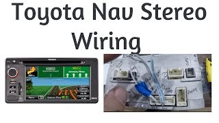 How to Wire a Toyota nav Stereo 100181 100183 100184 wiring steering wheel control toyota radio [upl. by Elyak]