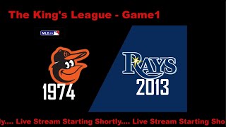 Season Ticket Baseball The Kings League Game1 1974 Baltimore Orioles at 2013 Tampaq Bay Rays [upl. by Kifar]