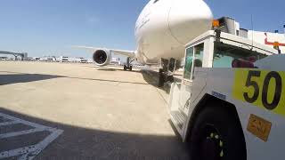 Ramp Agent POV  Boeing 7879 load up and pushback [upl. by Borreri]