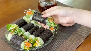 Healthy weight loss recipe Crispy refreshing and delicious Gimbap salad without rice [upl. by Barry823]