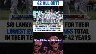 Marco Jansen Taking 7 wickets against sri lanka Historic Collapse Sri Lanka all out for just 42 runs [upl. by Ynez919]