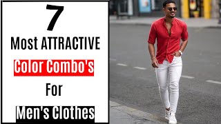 7 Most ATTRACTIVE Color Combination For Mens Clothes  Best Color Combos For Men  Mens Fashion [upl. by Musa620]