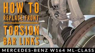 Mercedes ML and GL Sway Bar Link Install  How To [upl. by Eahsed728]