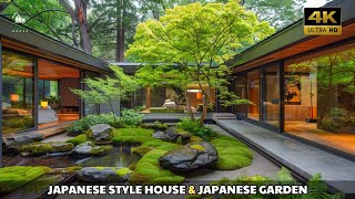 Healing with a garden space in the middle of the house Japanese style house [upl. by Ytsirk]