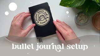 i abandoned my hobonichi and moved into a bullet journal  leuchtturm a6 pocket bullet journal setup [upl. by Santini]