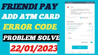 how to add ATM card in friendi pay accountFRiENDi Pay ATM card kaise add Karen [upl. by Veradis920]