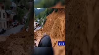 Massive Mudslide Occurs Near Town Landslide YesEpicYes Rain [upl. by Arbmik972]