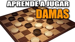 Cómo jugar a DAMAS  Reglas juego de mesa  Tutorial [upl. by Parry]