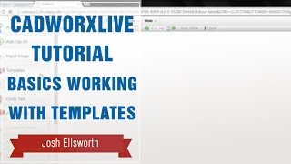 CadWorxLive Tutorial Basics Working with Templates [upl. by Naerol]