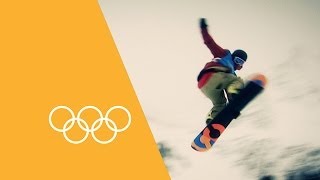 Olympic Games Debuts  Snowboard Slopestyle  90 Seconds Of The Olympics [upl. by Sammons712]