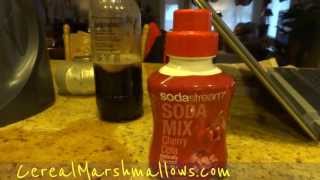 Coke Machine SodaStream Cherry Cola How To DIY Making Soda Video Review Taste Tes [upl. by Gildas]