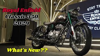 2024 Royal Enfield Classic 350  New Features Customisations New Colours  FindingThrottle [upl. by Agnizn]