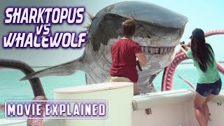 Sharktopus vs Whalewolf 2015 Movie Explained in Hindi Urdu  Shark Movie [upl. by Soalokin]