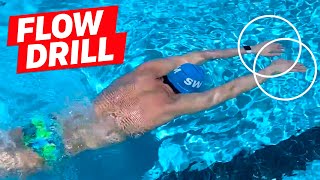 Beginner Swim Drill Flow Drill [upl. by Reeva839]