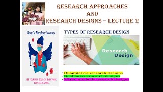 Research Approach and Research Design Types of Research Design  Classification  Lecture 2 [upl. by Ronyar]