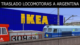 Trasladando locomotoras de España a Argentina  Train Simulator Classic [upl. by Ellezig14]