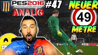 TANTUNÄ°SPOR ile PES 2016 ANALÄ°G 47  NEUER 49 METRE Ã–LÃœ YAPRAK VURUÅU GOL [upl. by Nerwal]