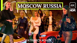 🔥 Nightlife Moscow Russia 🔥 Walking at Night w Russian Beautiful Girs 2023 4K HDR [upl. by Brigitta427]