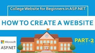 How to create ASPNET Website for Beginners  College Website CODERBABA  Part2 Hindi [upl. by Dunstan]