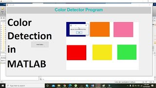 how to make a colour detector program in matlab  colour detection in matlab  color detection [upl. by Noell]