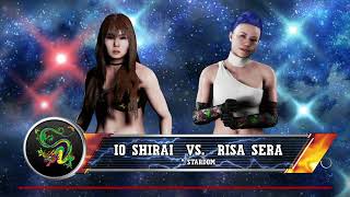 WWE 2K Stardom Io Shirai vs Risa Sera [upl. by Adeirf]