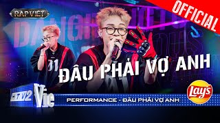 ĐÂU PHẢI VỢ ANH  Dangrangto khiến khán giả mê đét nhận về 4 NÓN VÀNG  Rap Việt 2024 Performance [upl. by Flodnar]