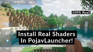 How To Install Real Shaders In PojavLauncher 2021 Minecraft Java Edition On Android [upl. by Ayahsey156]