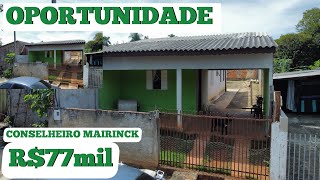 OPORTUNIDADE VENDIDA NO NORTÃO DO PARANÁ CASA R77mil [upl. by Adnaw]