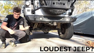 Straight Piped 38L Jeep Wrangler  Jeep Performance  4K [upl. by Merla652]