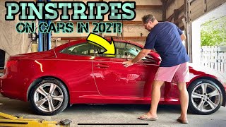 Were Putting PINSTRIPES on CARS in 2021  Is Your Car Worthy of Having Pinstripes  DIY Tutorial [upl. by Shu433]