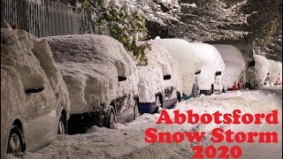 Snow Storm Abbotsford BC 2020 [upl. by Trebreh]