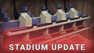 LEGO STADIUM UPDATE  Finishing Upper Deck Foundation [upl. by Oni771]